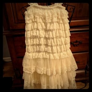Cream lace dress